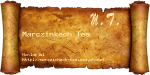 Marczinkech Tea névjegykártya